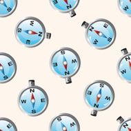 Compass cartoon seamless pattern background