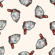 spaceship cartoon seamless pattern background N14