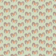 Seamless colorful background made of heads sheep