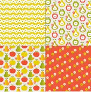 fruit and flower patterns