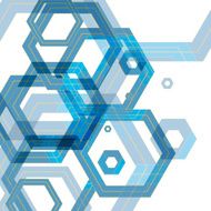 Vector background of large colored hexagons eps N4