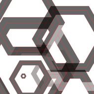 Vector background of large colored hexagons eps N5
