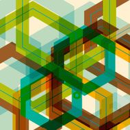 Vector background of large colored hexagons eps N7