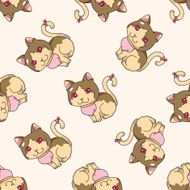 animal cartoon seamless pattern background N27