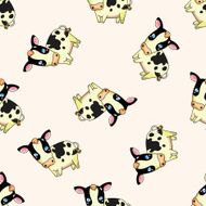 animal cartoon seamless pattern background N30