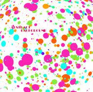 Abstract colorful frame of circles N13
