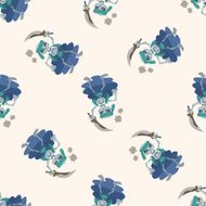 pirate cartoon seamless pattern background N12