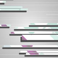 Abstract futuristic geometric shapes N10