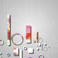 Colorful abstract circles background N11