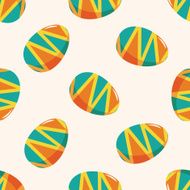 easter egg 10 cartoon seamless pattern background N3