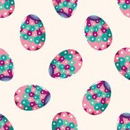 easter egg 10 cartoon seamless pattern background N9