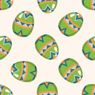 easter egg 10 cartoon seamless pattern background N10