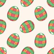 easter egg 10 cartoon seamless pattern background N13