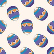 easter egg 10 cartoon seamless pattern background N14