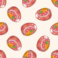 easter egg 10 cartoon seamless pattern background N16
