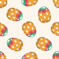easter egg 10 cartoon seamless pattern background N17