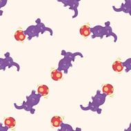 circus cartoon seamless pattern background