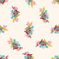 circus theme clown cartoon seamless pattern background