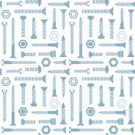 Screws and nuts vector seamless pattern background 1