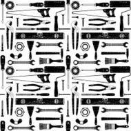 Scratched seamless pattern with various hand tools 2