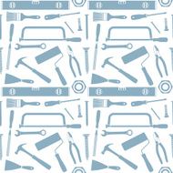 Hand tools vector seamless pattern background 3