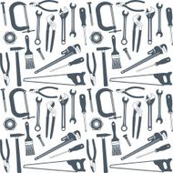Hand tools vector seamless pattern background 2