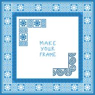 vector Frame with Greek ornament (Meander)