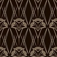 Art deco vector geometric pattern seamless