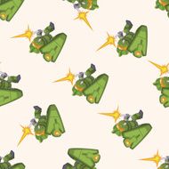 robot cartoon seamless pattern background N34