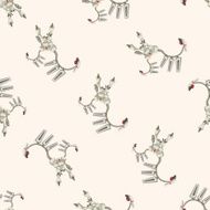 robot cartoon seamless pattern background N37