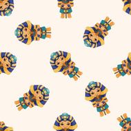 pharaoh cartoon seamless pattern background N5