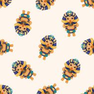 pharaoh cartoon seamless pattern background N7