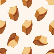 bread cartoon seamless pattern background N12