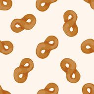 bread cartoon seamless pattern background N13