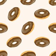 bread cartoon seamless pattern background N14