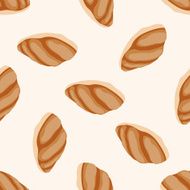 bread cartoon seamless pattern background N18