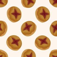 bread cartoon seamless pattern background N19