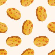 bread cartoon seamless pattern background N22
