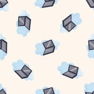 computer cartoon seamless pattern background N2