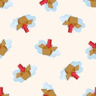 folder file icon cartoon seamless pattern background N2
