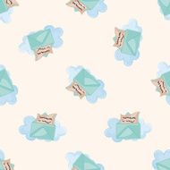 computer icon mail cartoon seamless pattern background