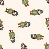 Royal theme king cartoon seamless pattern background