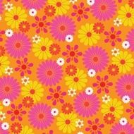 mod flower pattern