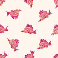 fish cartoon seamless pattern background N5