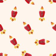 spaceship cartoon seamless pattern background N19