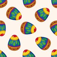 easter egg cartoon seamless pattern background