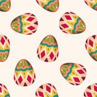 easter egg cartoon seamless pattern background N2