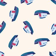Transportation boat cartoon seamless pattern background N9
