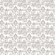 Geometric seamless pattern N206