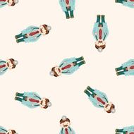 people theme doctor cartoon seamless pattern background N6